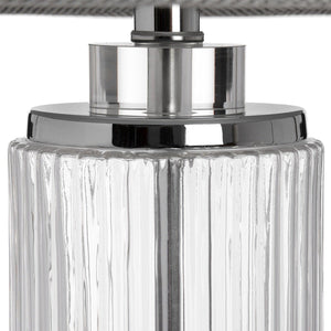Glass and Silver Roma Table Lamp-Hills Interior-Luxe Interior