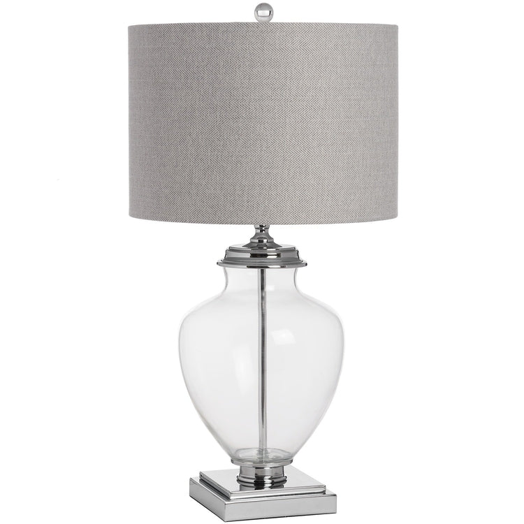 Glass and Metal Perugia Table Lamp