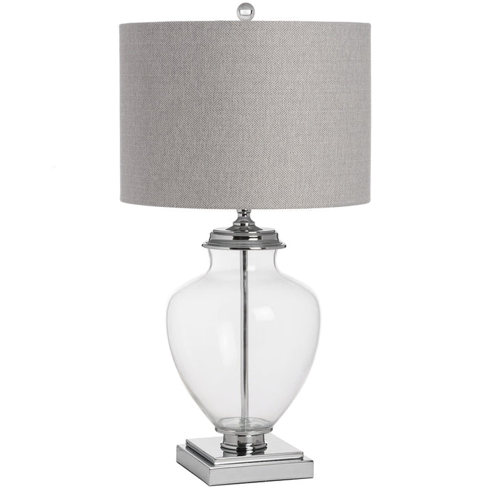 Glass and Metal Perugia Table Lamp