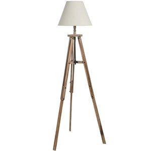 Wooden Tripod Floor Lamp Large