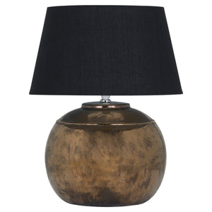 Bronze Metallic Ceramic Regola Table Lamp-Hills Interior-Luxe Interior