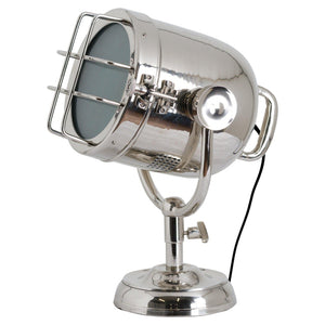 Spotlight Industrial Silver Table Lamp-Hills Interior-Luxe Interior