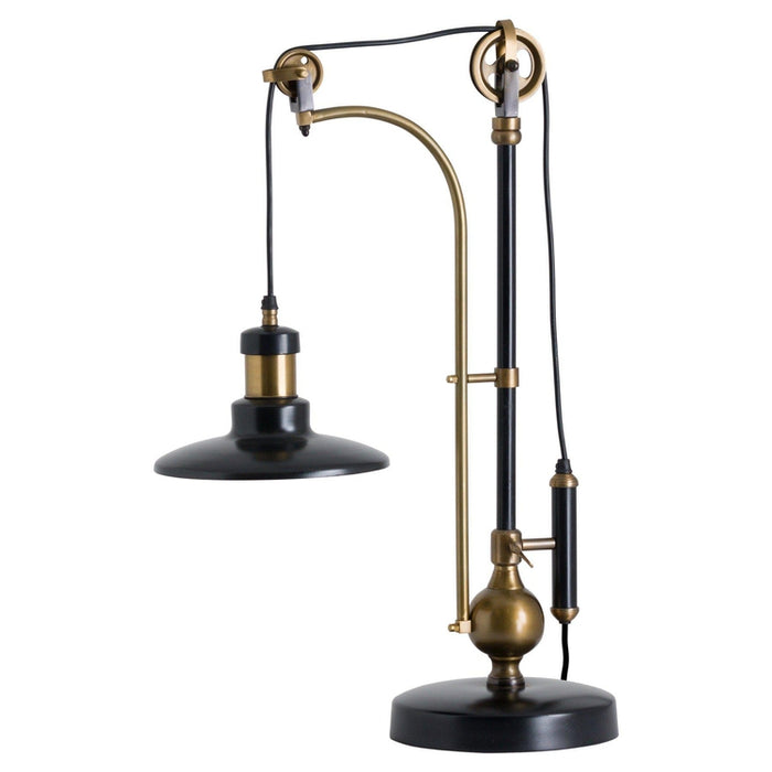 Brass Large Adjustable Table Lamp Hudson