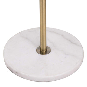 Marble And Brass Industrial Adjustable Floor  Lamp
