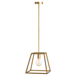 Brass Piped Pendant Light-Hills Interior-Luxe Interior