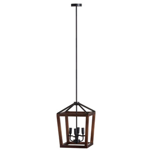 Large Wooden Coach Lantern Hanging Pendant Light-Hills Interior-Luxe Interior