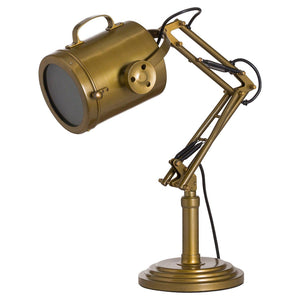 Brass Industrial Adjustable Spot Light Lamp-Hills Interior-Luxe Interior