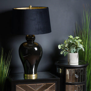 Ceramic Black and Gold Table Lamp
