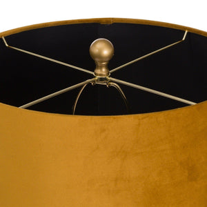 Harlow Bee Table Lamp With Mustard Shade-Hills Interior-Luxe Interior