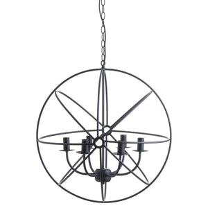 Spherical Round Industrial Chandelier-Hills Interior-Luxe Interior