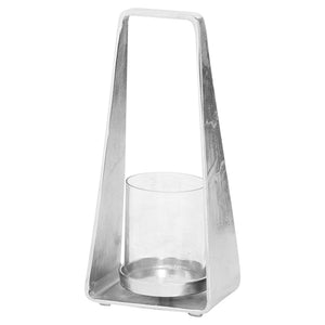 Luxe Cast Silver Pyramid Lantern-Hills Interior-Luxe Interior