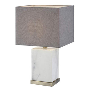 Marble And Antique Brass Abella Table Lamp