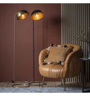 Brair Black Metal Floor Lamp Black