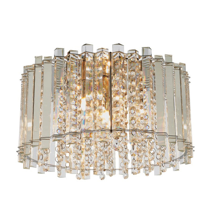 Crystal Dazzle Vogue Semi Flush Ceiling Light