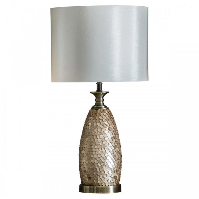 Dahlia Mother of Pearl Table Lamp