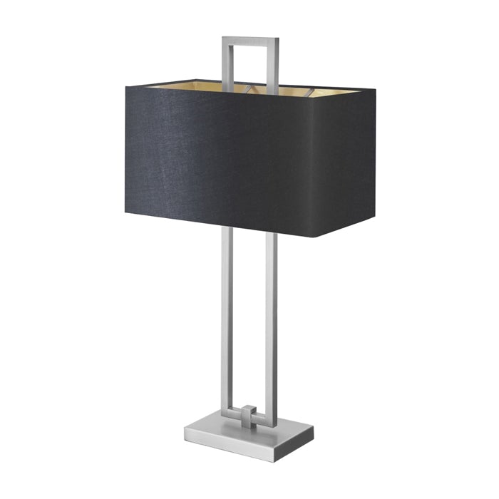 Danby Nickel Table Lamp with Black Shade
