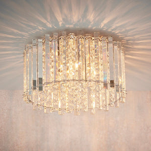 Crystal Dazzle Vogue Semi Flush Ceiling Light