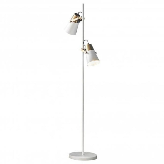 Gerik Floor Lamp White and Gold