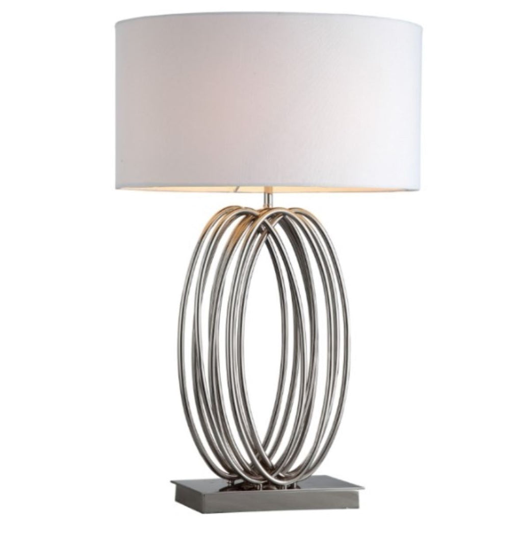 Harmony Looped Nickel Table Lamp
