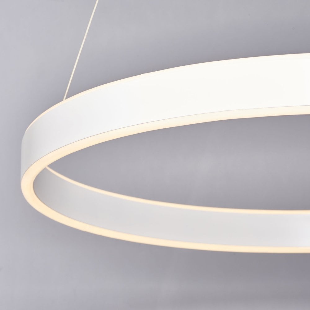 LED Hoop Ceiling Light Matt White – Luxe Interior