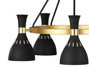 Black Ellen 5 Light Chandelier