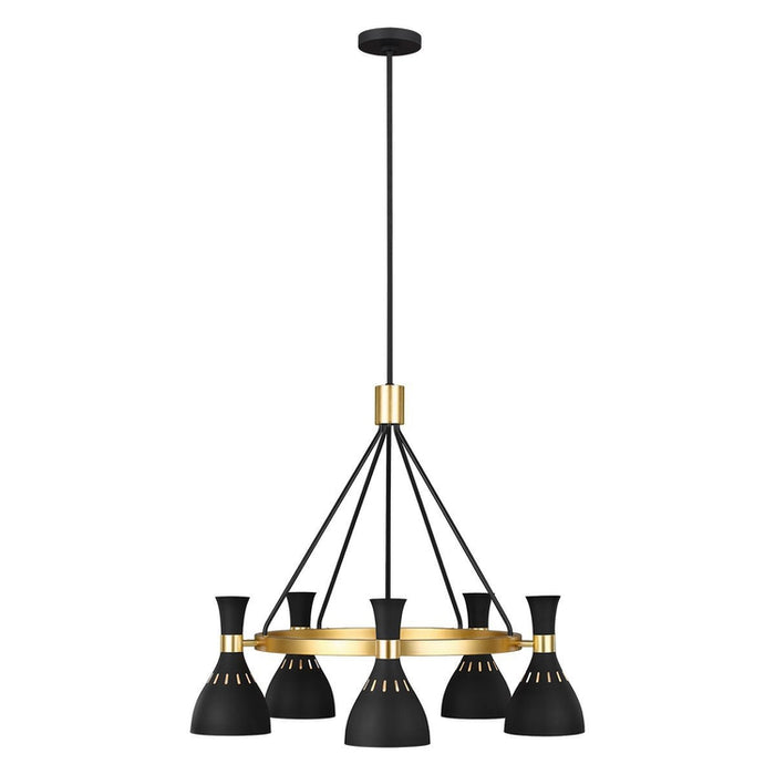 Black Ellen 5 Light Chandelier