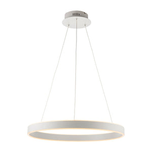 LED Hoop Ceiling Light Matt White