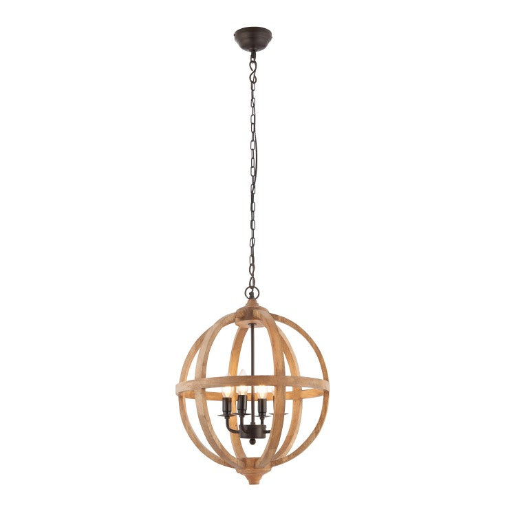 Lars Natural Wood Ceiling Light