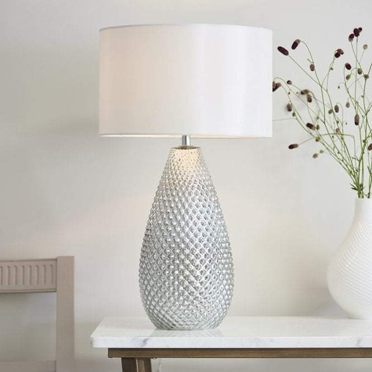 Livia Mercury Silver Glass Table Lamp