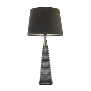 Naia Grey Glass Table Lamp