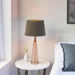 Naia Rose Pink Glass Table Lamp