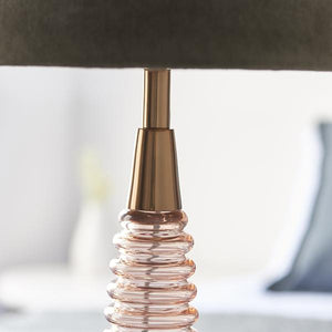 Naia Rose Pink Glass Table Lamp