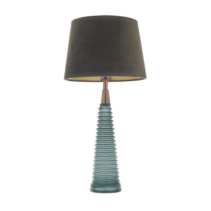 Naia Teal Glass Table Lamp