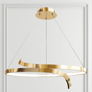 Swirl LED Ceiling Light Gold
