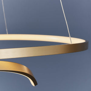 Swirl LED Ceiling Light Gold