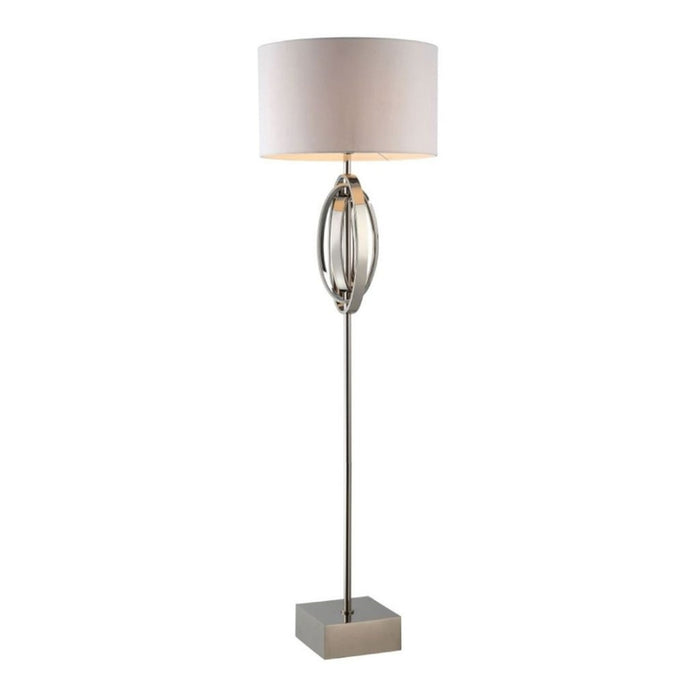 Sera Nickel Oval Rings Floor Lamp