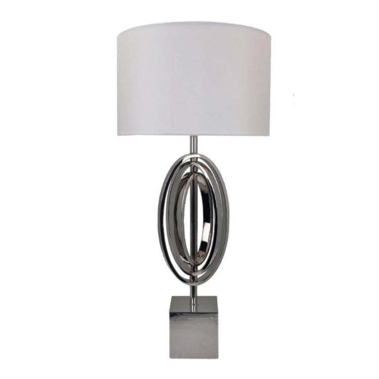 Sera Nickel Twist Table Lamp