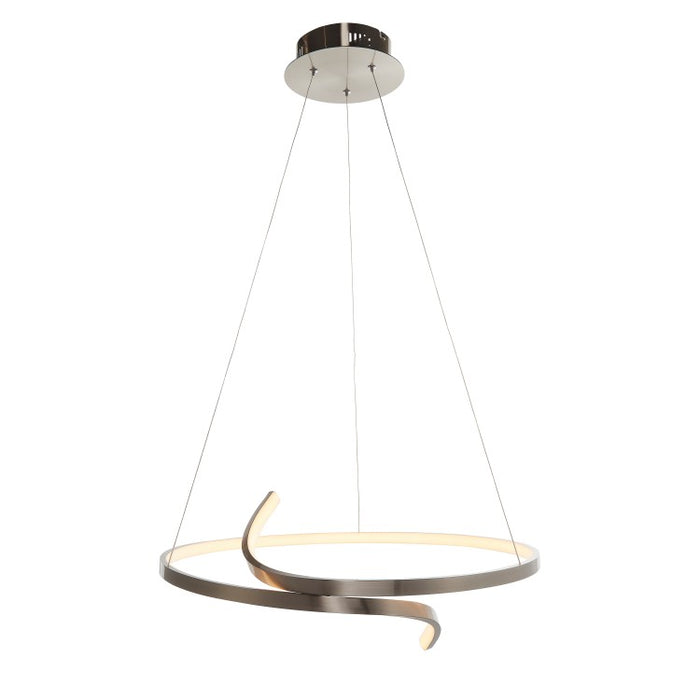 Swirl LED Ceiling Light Satin Nickel