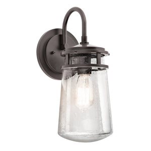 Lyndon 1 Light Medium Wall Lantern – Architectural Bronze-Wall Lighting-Luxe Interior