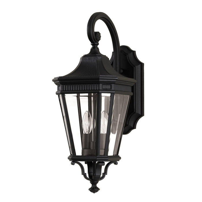 Cotswold Lane 2 Light Medium Wall Lantern – Black