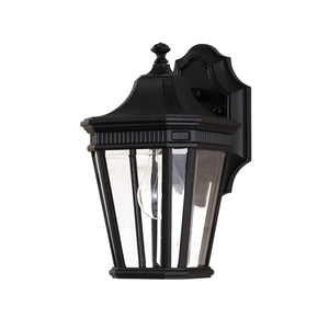 Cotswold Lane 1 Light Small Wall Lantern – Black-Feiss-Luxe Interior