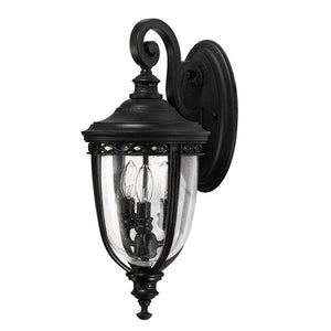 English Bridle 3 Light Medium Wall Lantern – Black-Feiss-Luxe Interior