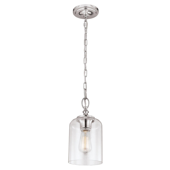 Hounslow 1 Light Mini Pendant Polished Nickel