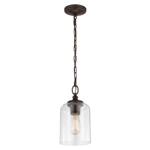 Hounslow 1 Light Mini Pendant Oil Rubbed Bronze-Feiss-Luxe Interior