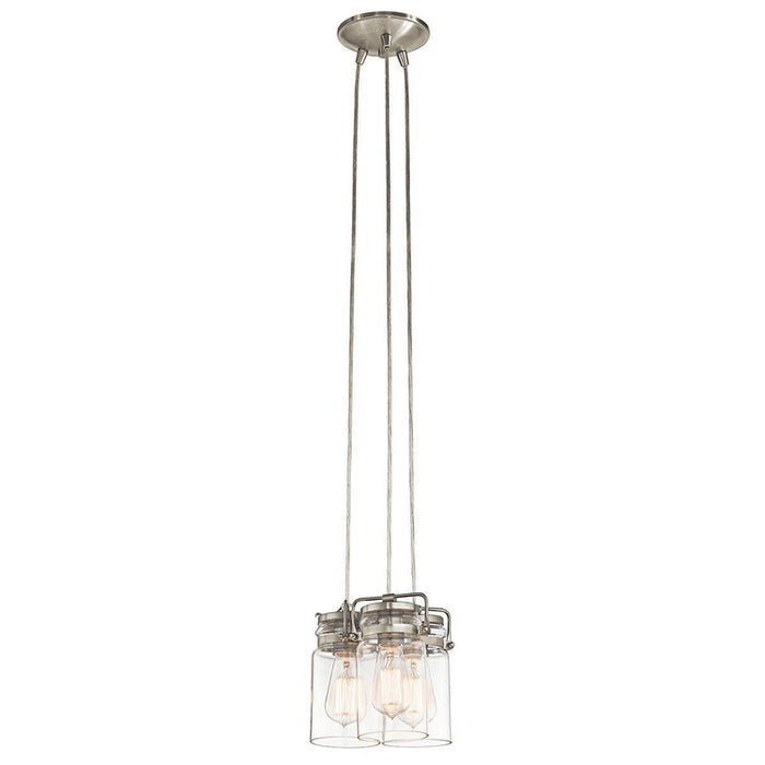 Brinley 3 Light Pendant – Brushed Nickel