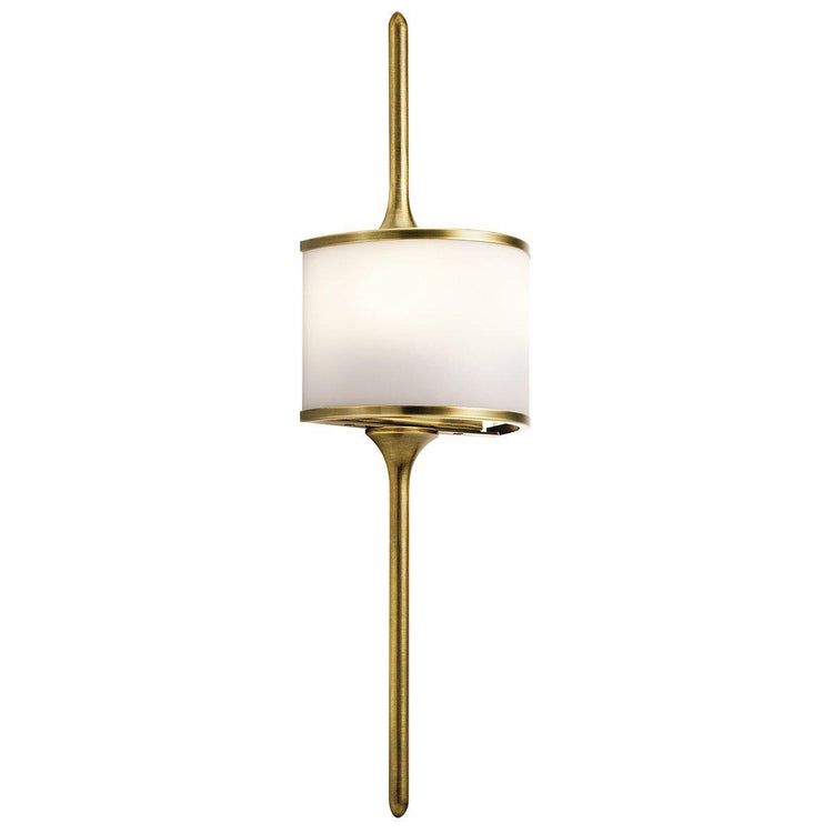 Mona 2 Light Wall Light – Natural Brass-Kichler-Luxe Interior