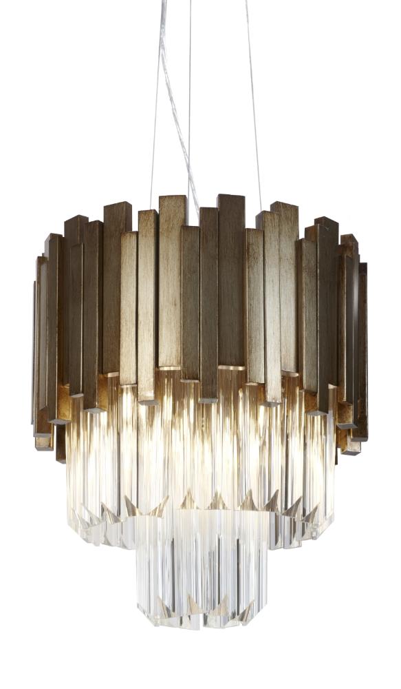 Gold Crystal Maive Pendant Chandelier